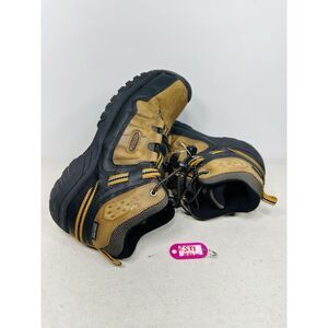 Keen Dry Waterproof Hiking Boots Elastic Lace-up Shoes Brown Black Size 5